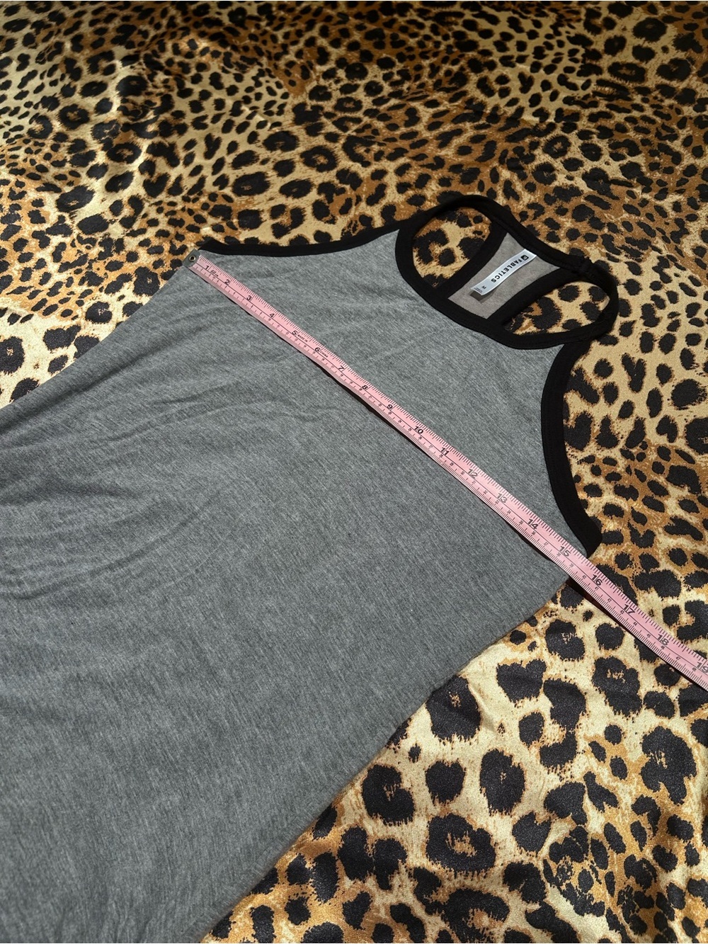 Fabletics Grey Ruched Side Racerback Tank Dress - Picture 5 of 6